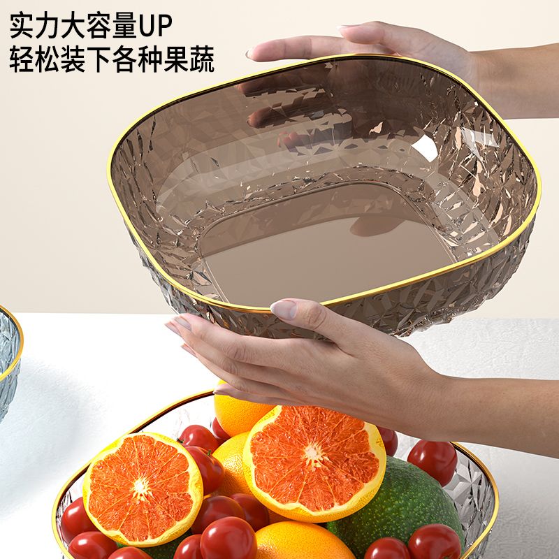 104亗24CM大水晶盘透明色1个丨锦升豆芽染发产品
