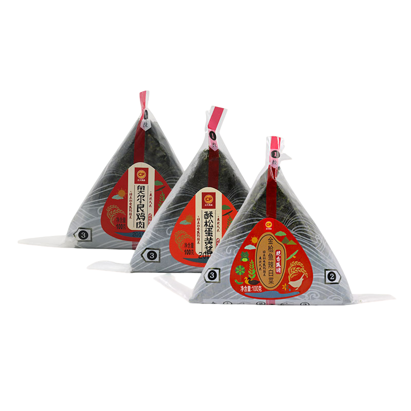 【4个！蛋黄味饭团】正大酥松蛋黄酱脆香饭团100g*4个