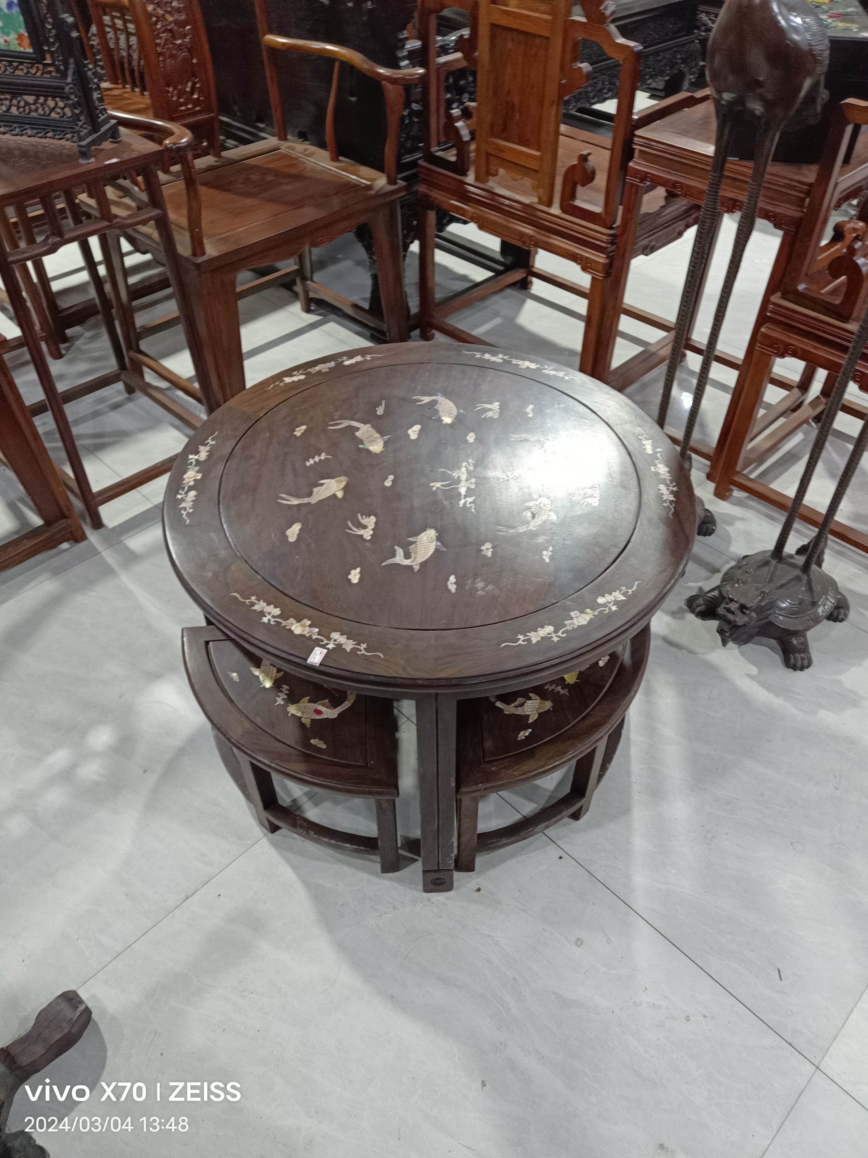 办公家具圆桌五件套