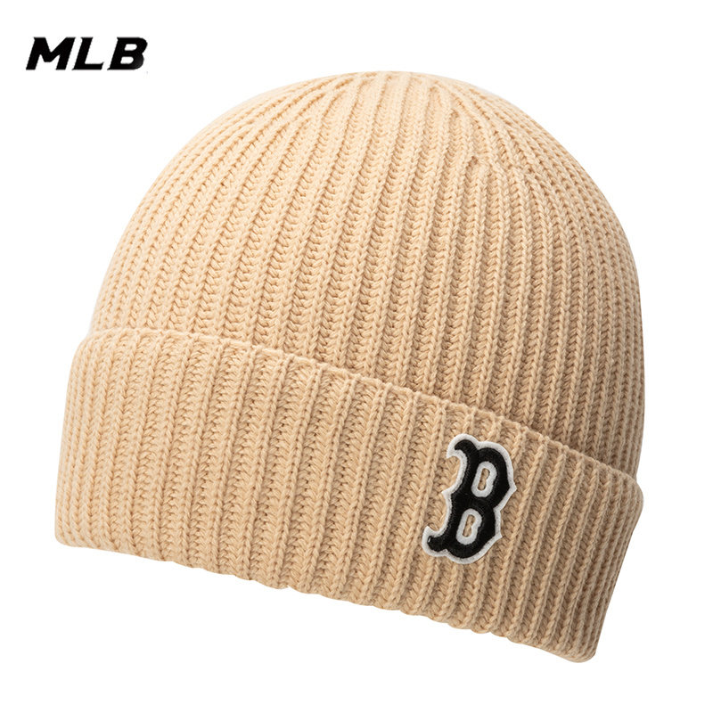 MLB毛线帽儿童帽新款保暖休闲时尚绒线帽秋冬户外运动帽7ABNB6036