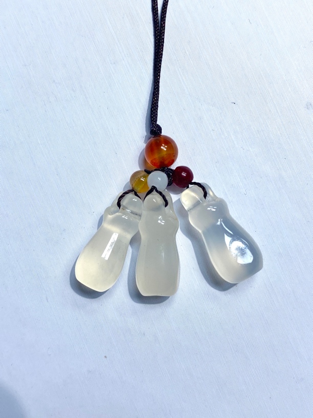 天然冰玉髓玛瑙钱袋挂件福利款多样性发其一