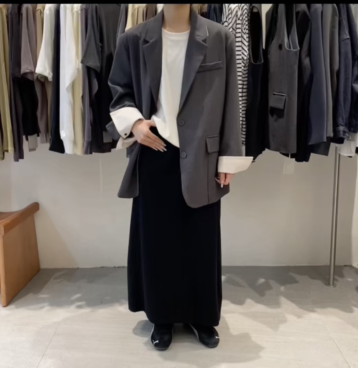 乃白 韩系西装外套休闲宽松百搭韩版