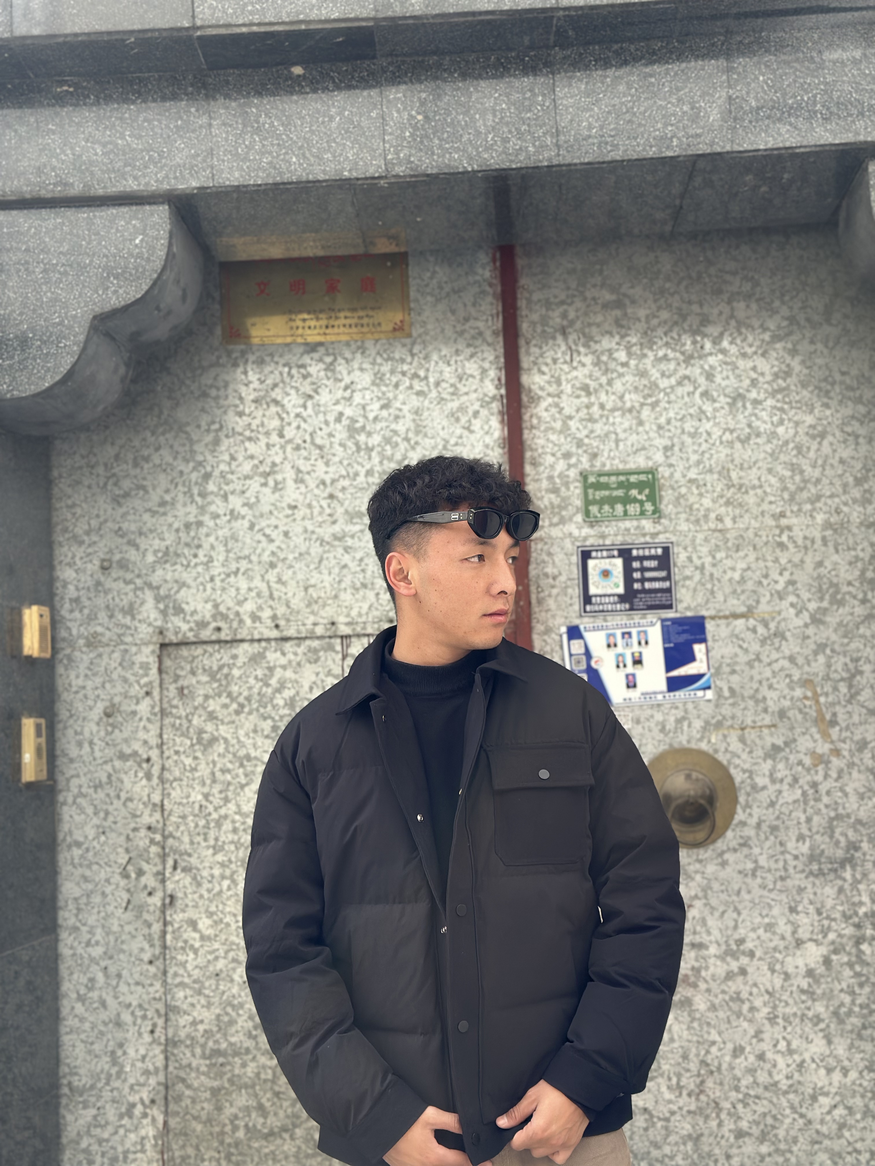 男士短款修身短外套秋冬保暖时尚百搭款