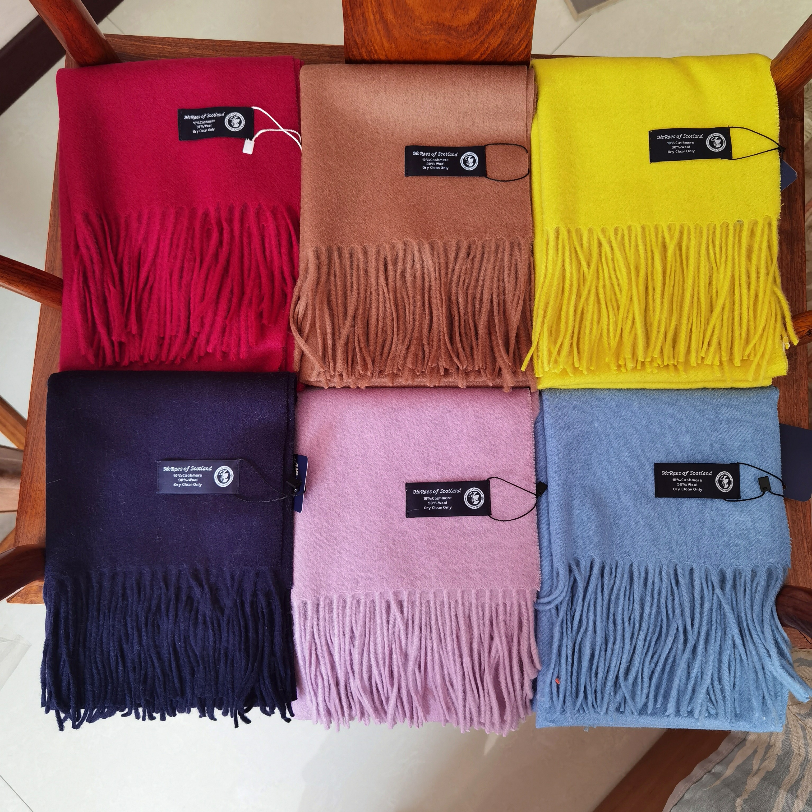 纯色围巾男女同款冬季保暖百搭长款两用多色彩可选羊绒加羊毛混纺