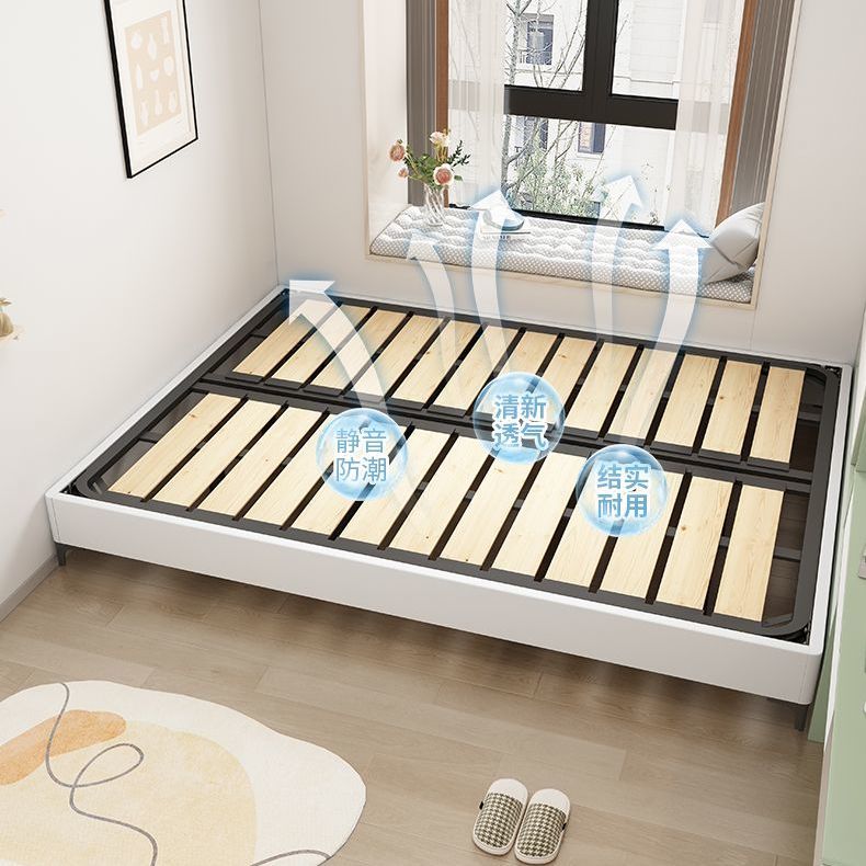 透气简易排骨架无床头床架子榻榻米加宽耐用防潮结实定制实木床架