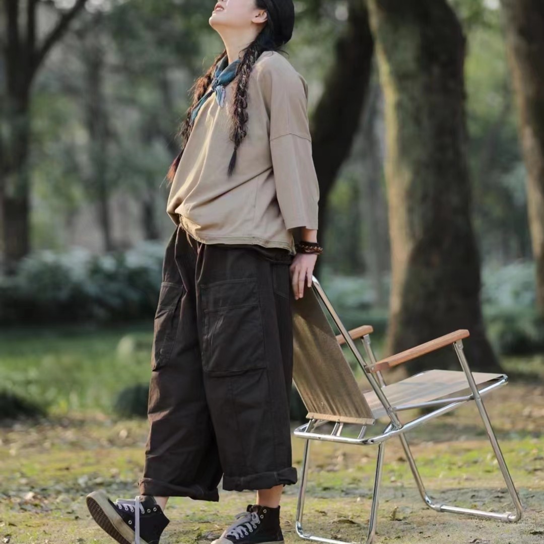 古兰木原创新款做旧休闲裤