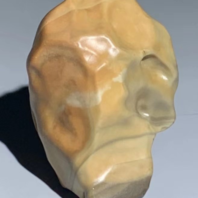 阿拉善戈壁石原石，手把件，天雕艺术