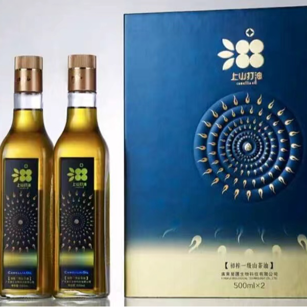 上山打油山茶油客家茶籽油龙川黄石500ml*2