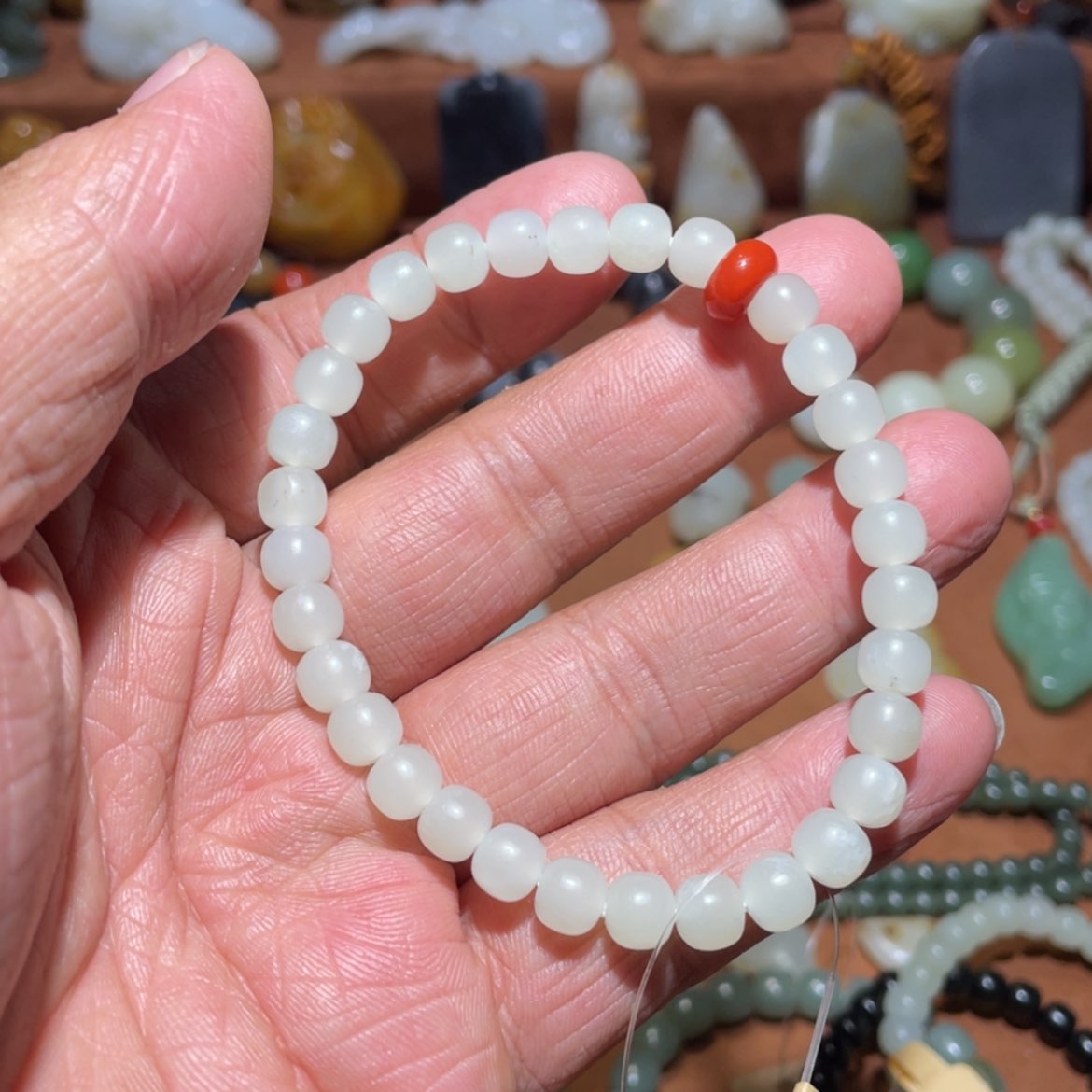【闪购商品】和田玉手串未镶嵌7mm