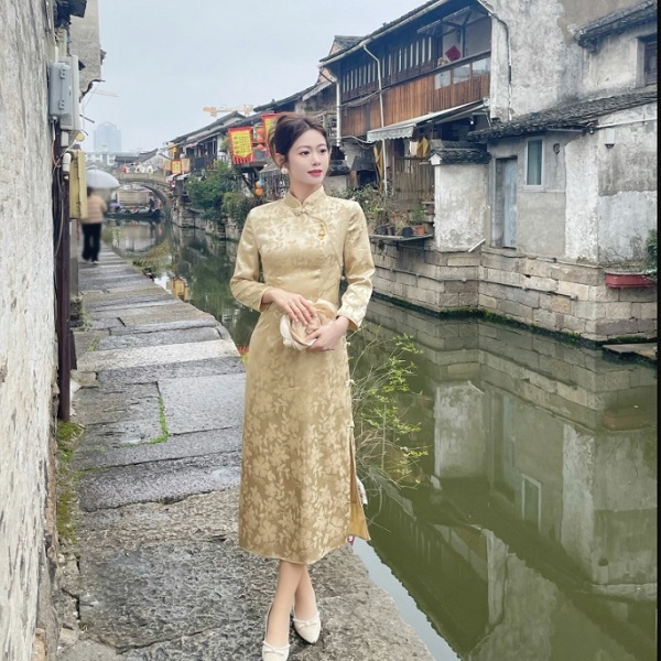 【果果专属】 轻国风套装女2024春新款短款外套连衣裙两件套