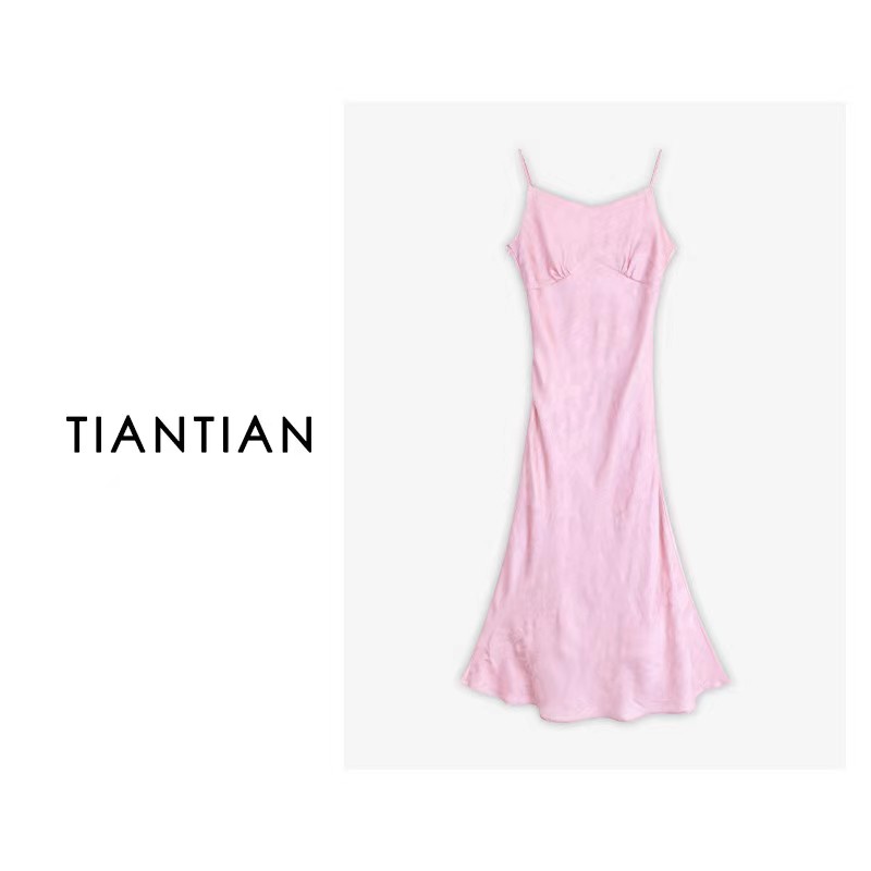 【晨曦专属】新中式设计感盘扣气质印花汉服连衣裙