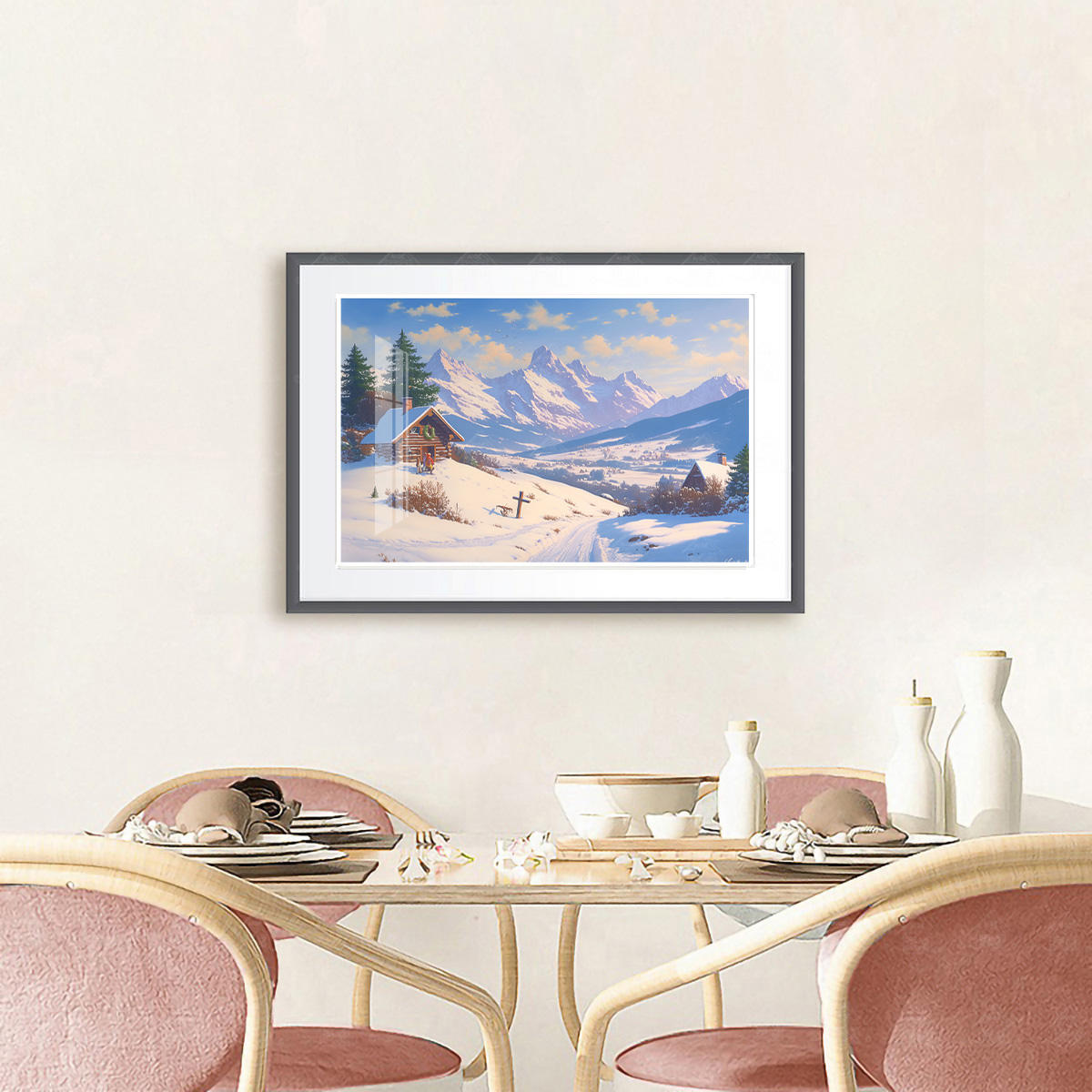 爱阁十字绣觅食2025新款现代小件风景雪花欧式唯美梦幻手工线绣