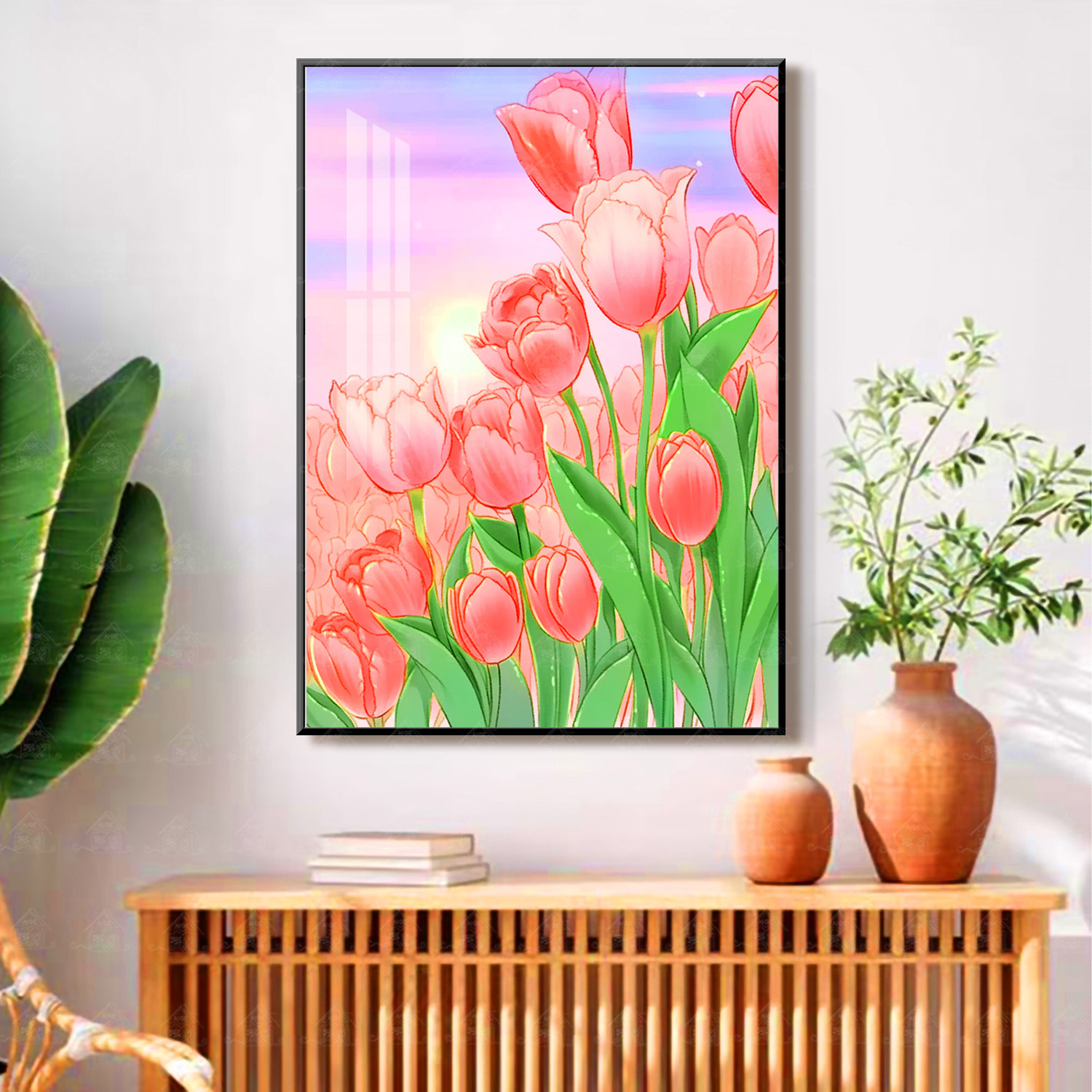 【进口棉布】爱阁十字绣永远的爱-郁金香升级版新款简约唯美手工绣