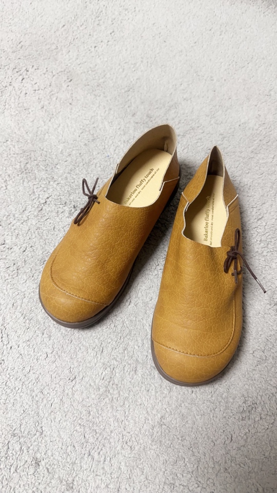 正品设计款软软圆头舒服面包鞋单鞋