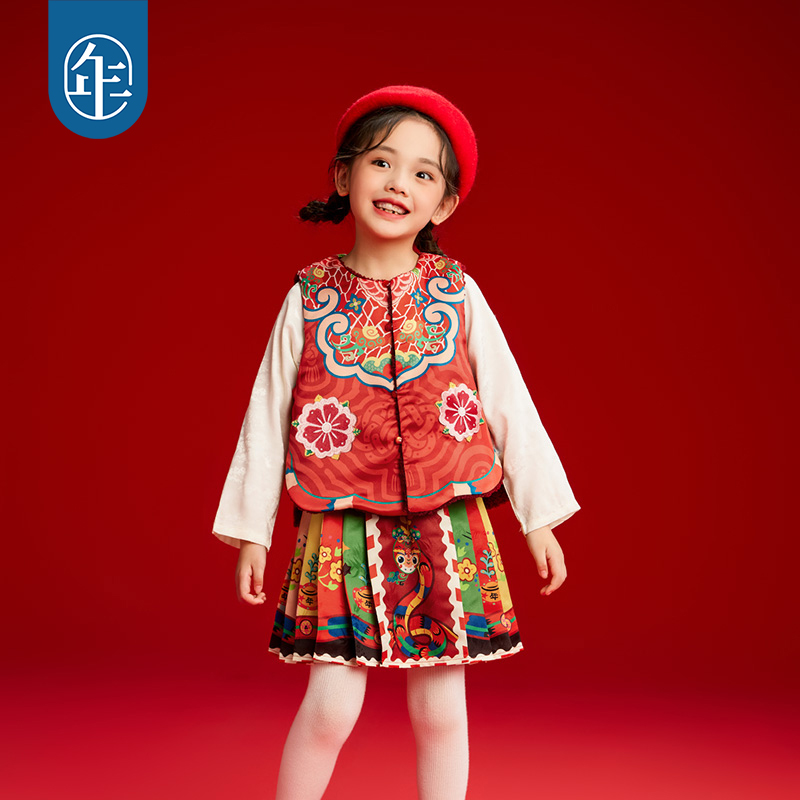 【预约】年衣女童马面裙半身裙儿童唐装中式公主裙【5-15℃】
