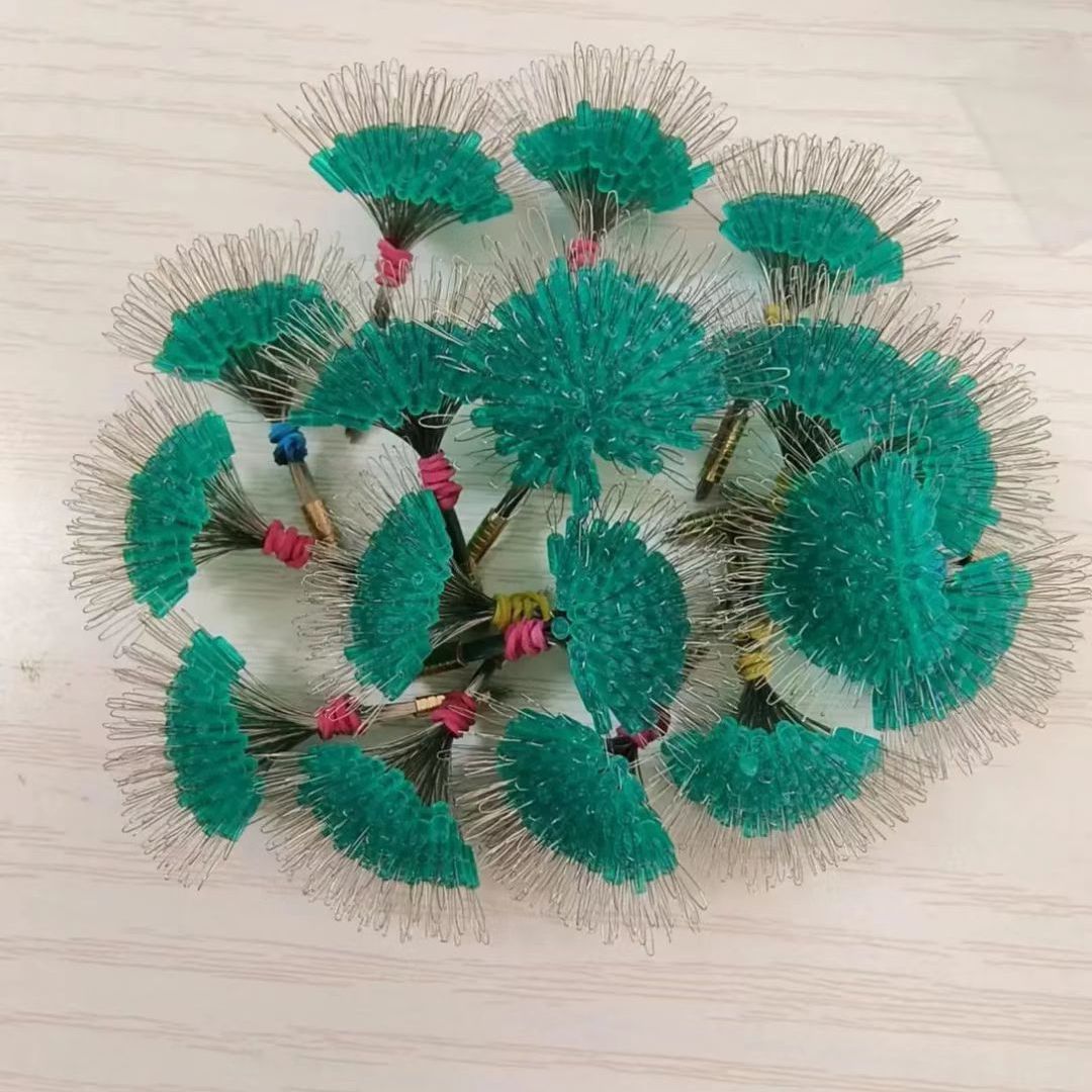 耐用矶钓优质硅胶太空豆高透水晶绿太空豆套装小号线组配件防缠豆