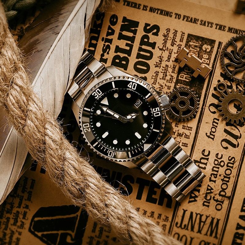 VENCREW韦恩船员 【武神系列】 自动机械表夜光300米防水手表男