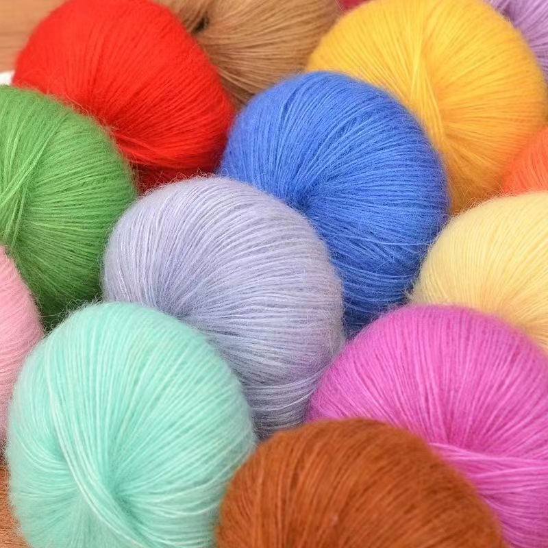 羊毛马海毛舒适柔软百搭手编毛衣围巾【拍一发十】高档多色中粗编织