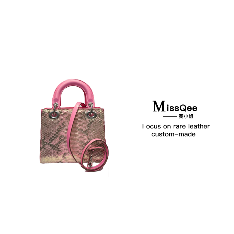 「高定女包」葵小姐MissQee私人定制手提蛇皮女士包 6626