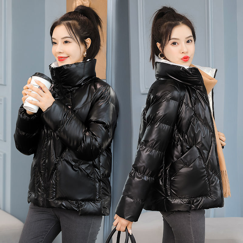 波司澄羽绒服双12特价大促2023反季新款亮面羽绒衣女短款韩版羽绒
