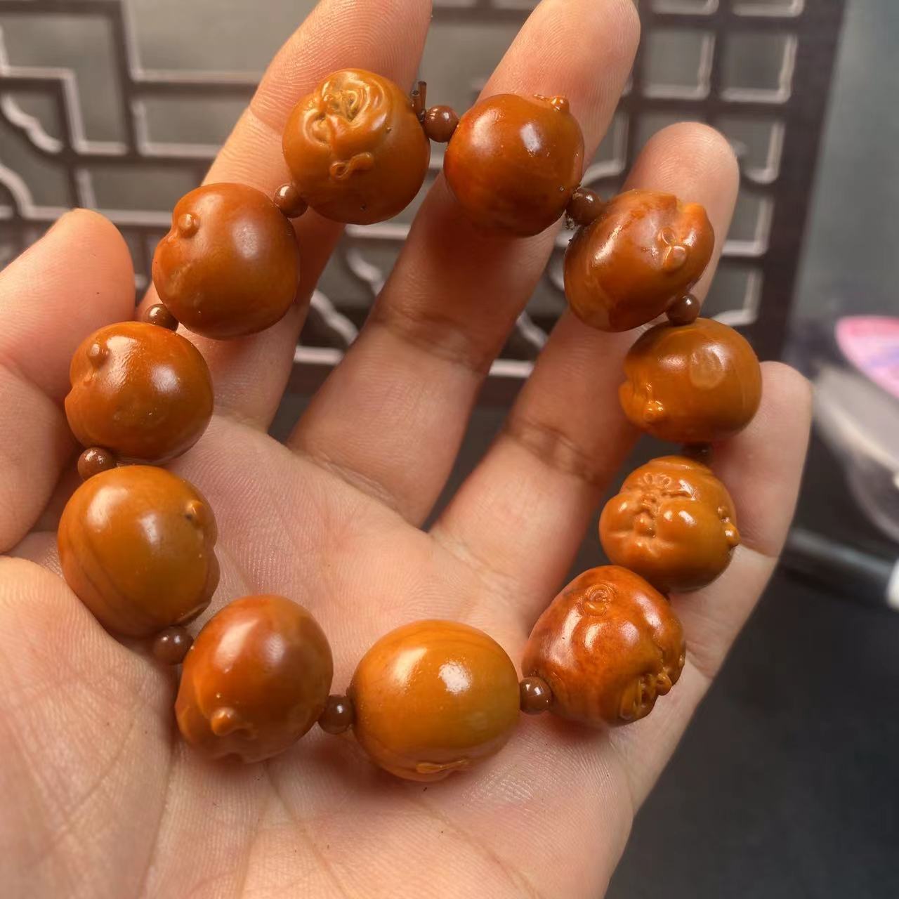 橄榄核核雕文玩手串福利15