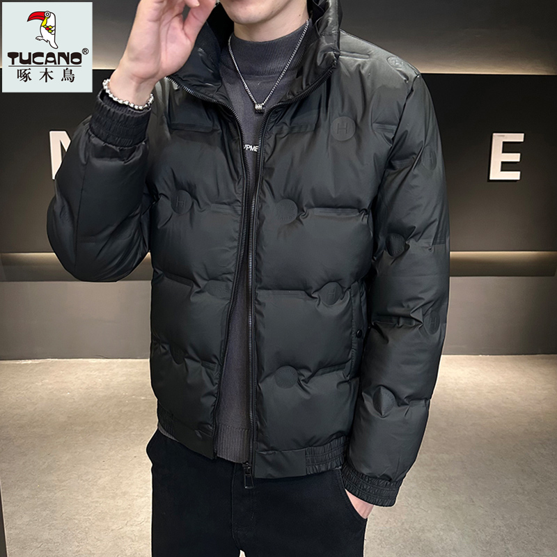 TUCANO/啄木鳥冬季羽绒服男士新款男装轻薄保暖立领鸭绒加厚外套