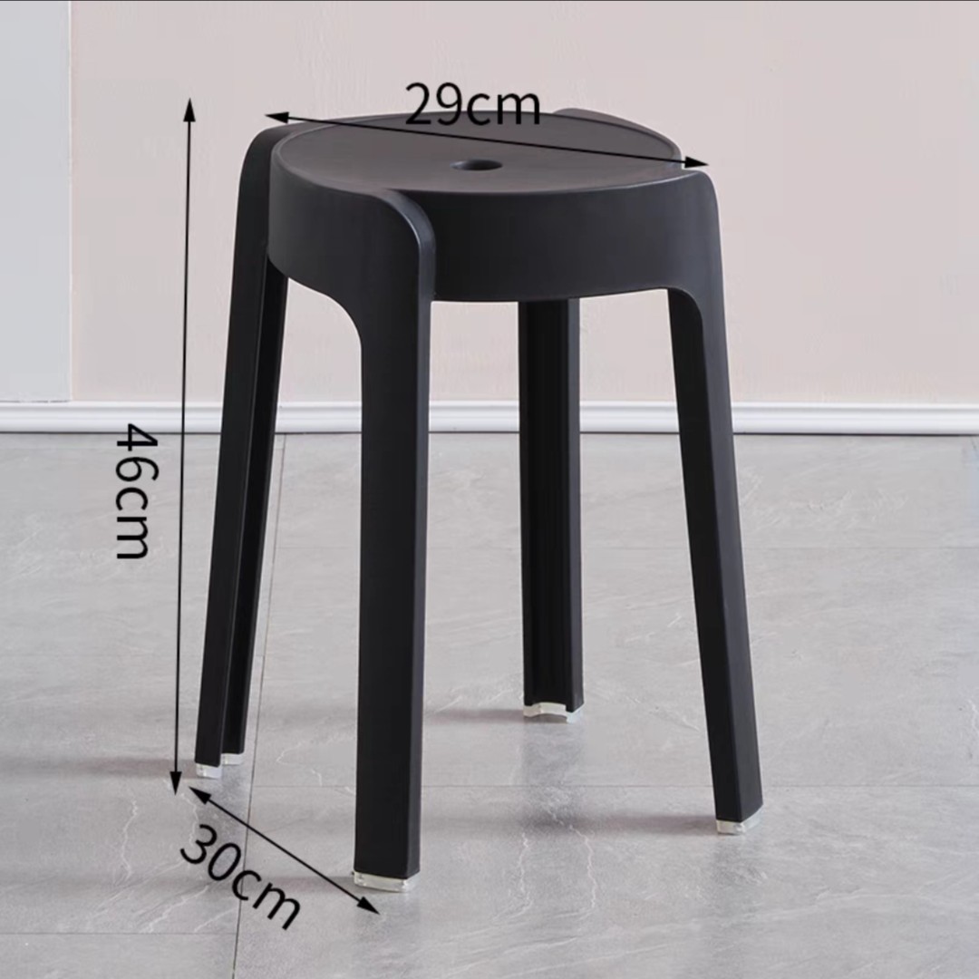 风车凳子临时餐桌凳简约叠放餐凳塑料凳