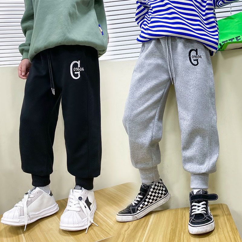 300873童装男童春款洋气休闲裤2024儿童卫裤宝宝休闲长裤萱萱家