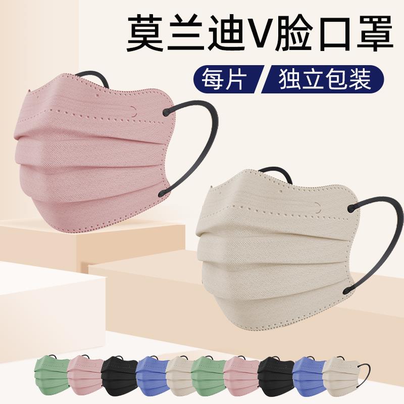 口罩女高颜值秋冬季防风防寒防晒透气护眼角云朵波浪形V脸显脸小