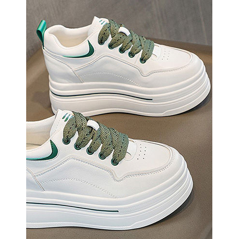 新款高蒂内增高女鞋厚底松糕小个子冬款百搭夏季休闲松糕小白鞋女