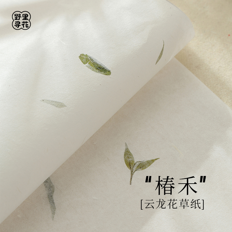 野里花间【椿禾】云龙宣纸皮纸国画书法专用纯手工古风花草纸