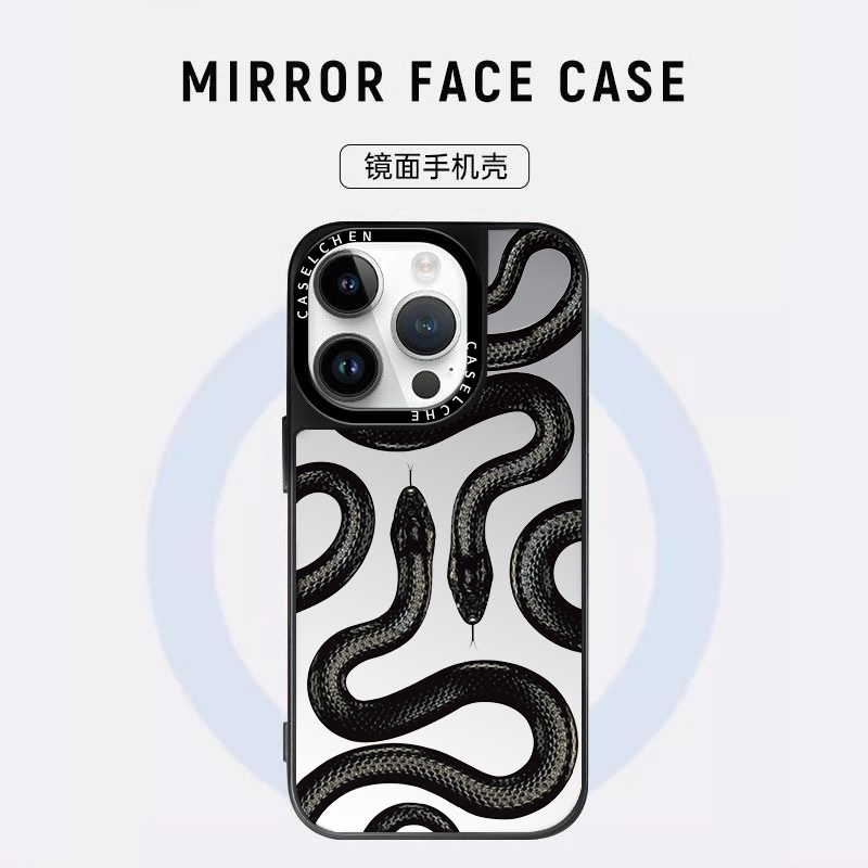 适用苹果手机壳16pro/15promax/14plus保护11/12潮牌镜面13