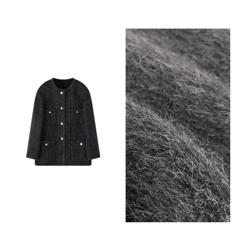 【狂野派对】2025高奢经典羊毛羊驼毛4袋高端大气上档次小香外套