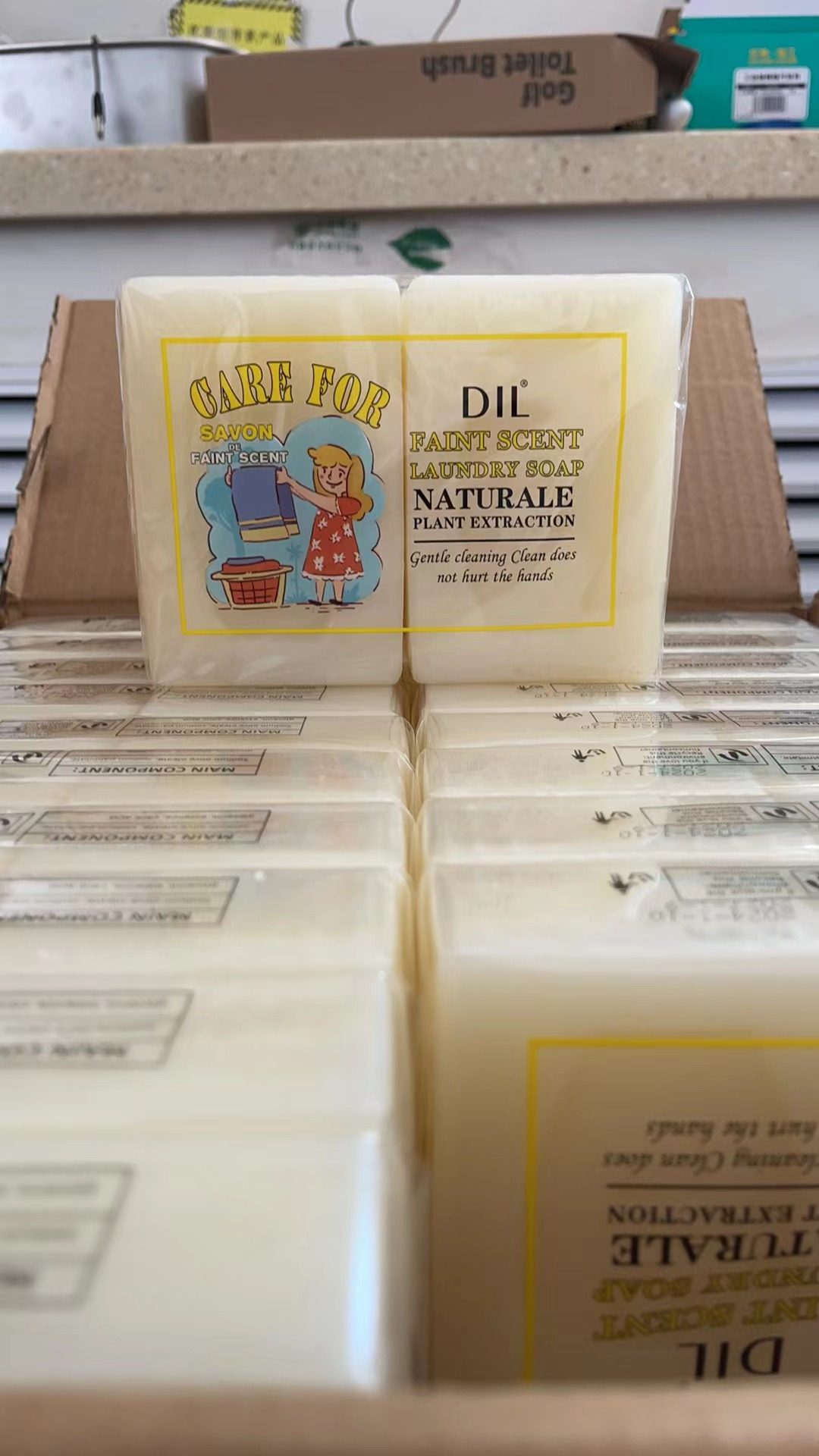 DIL马赛手工洗衣皂 整箱（20包）40块