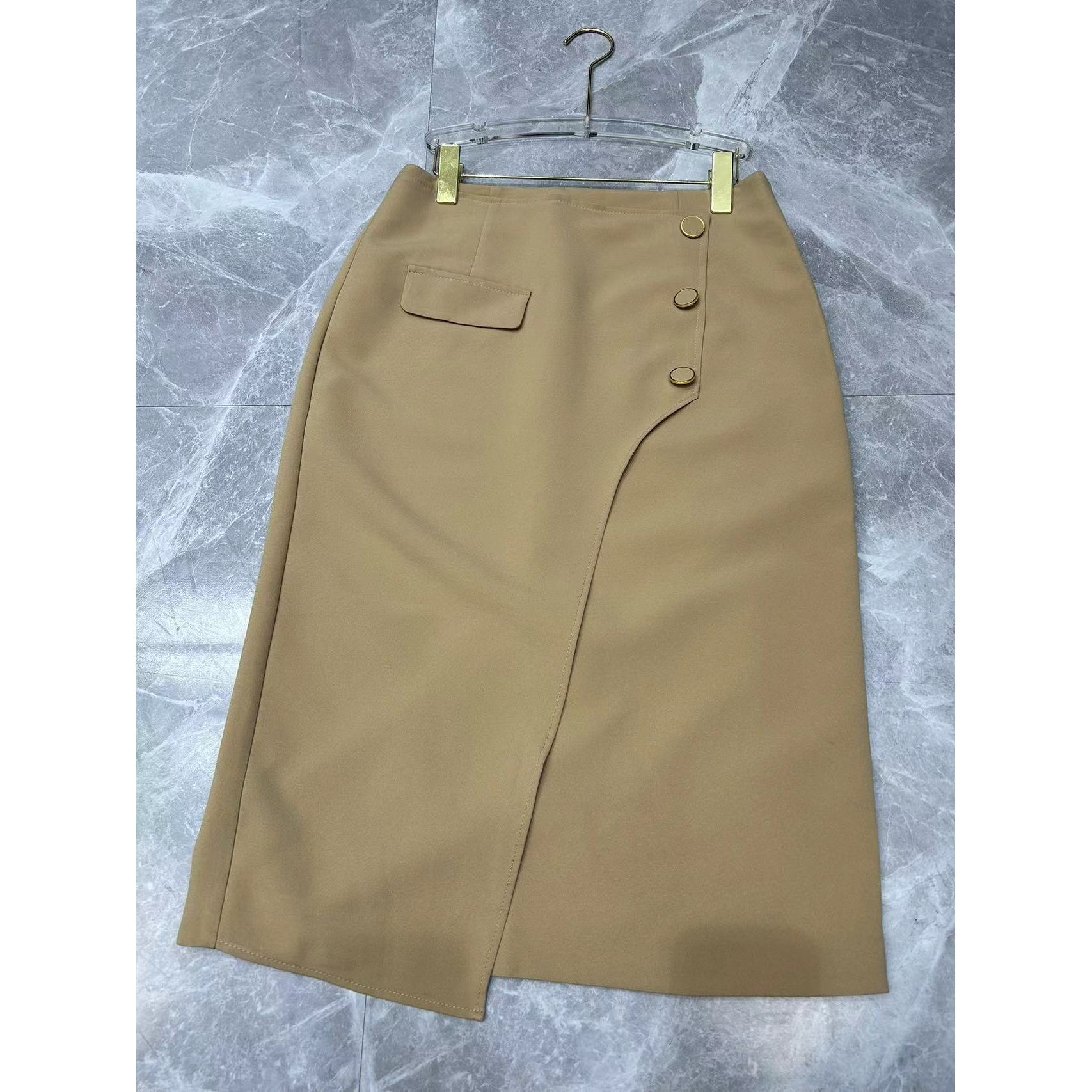 【晨浠定制】新款时尚气质显瘦百搭简约半裙1505