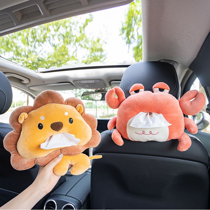 【包邮福利】车载纸巾盒扶手箱抽纸挂式汽车用品车上餐巾装饰创意