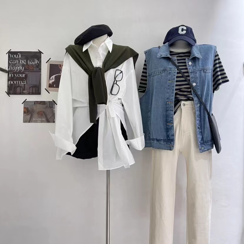 十三行韩系上衣裤子连衣裙 背你