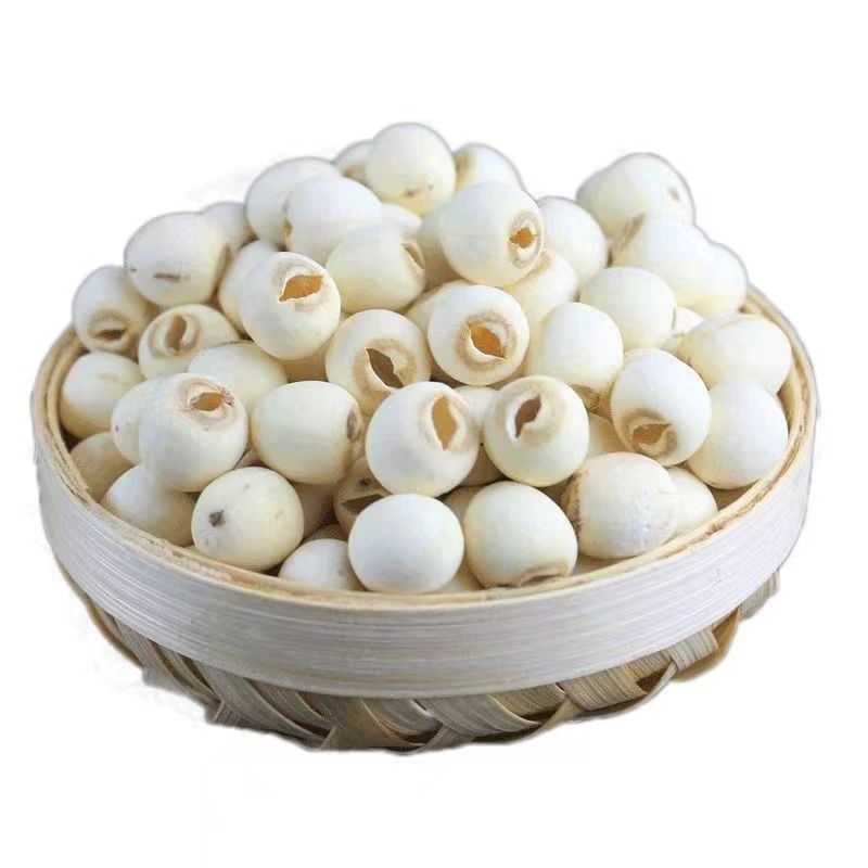 湖北嘉鱼糯莲子无芯去皮白莲子新货净重500g*2袋