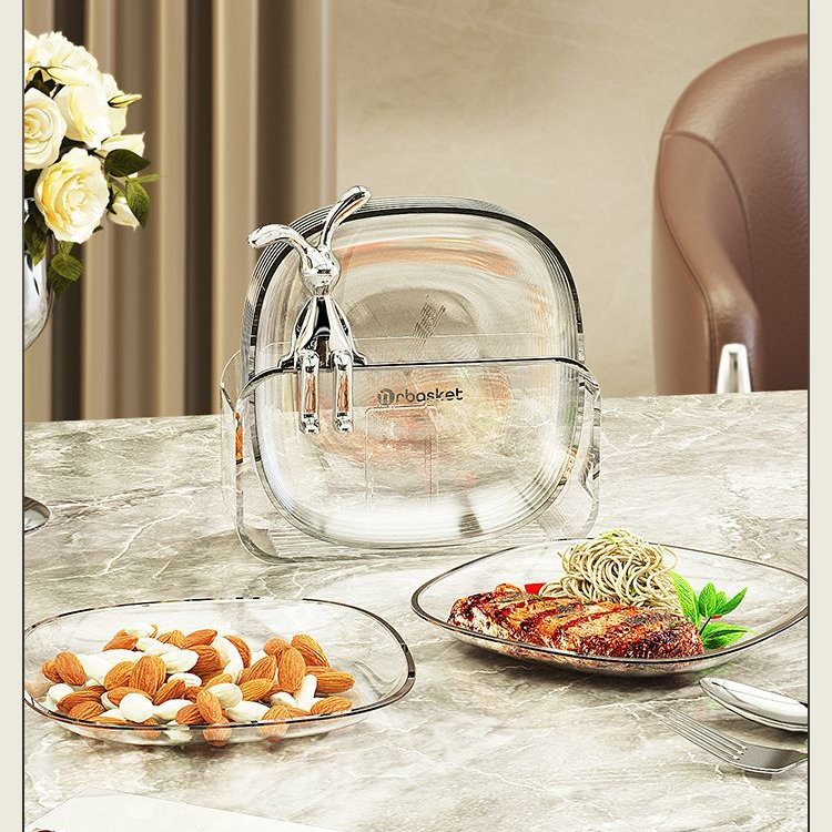 轻奢吐骨碟家用带底座桌面垃圾盘新款食品级小吃水果盘吐骨头盘子