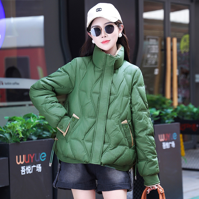 618秋冬新款时尚短款百搭女装韩版高级感保暖棉袄外套