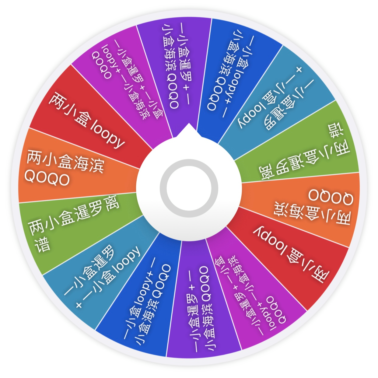 【筱筱转盘】LOOPY  海滨QOQO 暹罗厘普混合大转盘