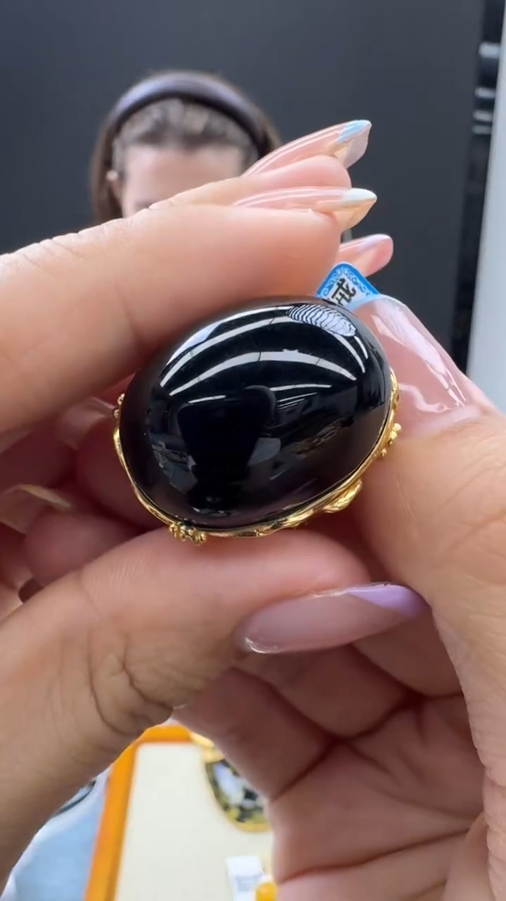 【闪购商品】琥珀戒指未镶嵌秒拍号928