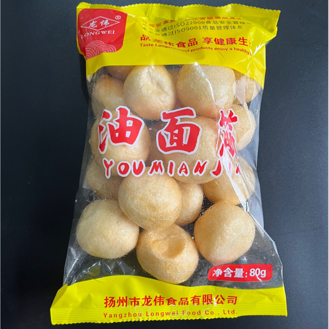 龙伟豆制品舌尖上的扬州美食油球油面筋干塞肉火锅菜包商用
