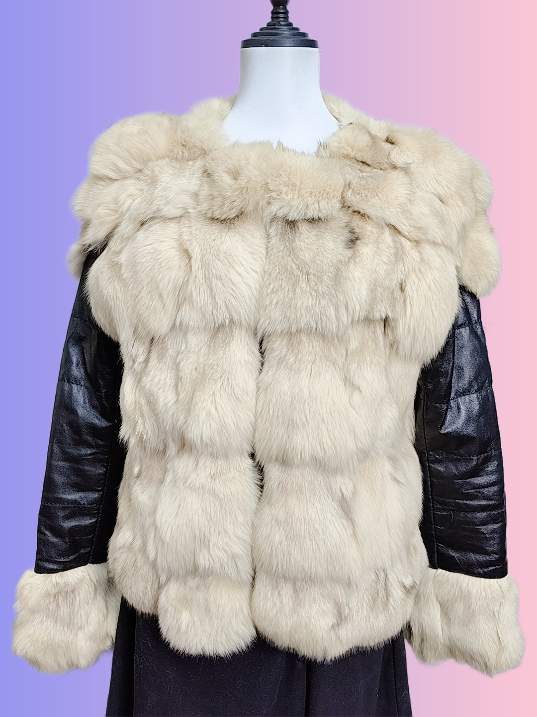 （直播过款为准）真皮真草时尚百搭皮衣