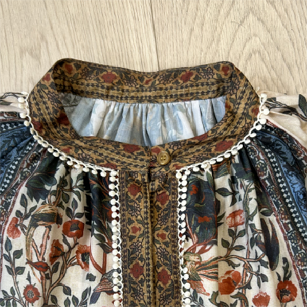 【徒步波斯】2024夏季新款百搭时髦宽松民族风衬衫女.Y6116