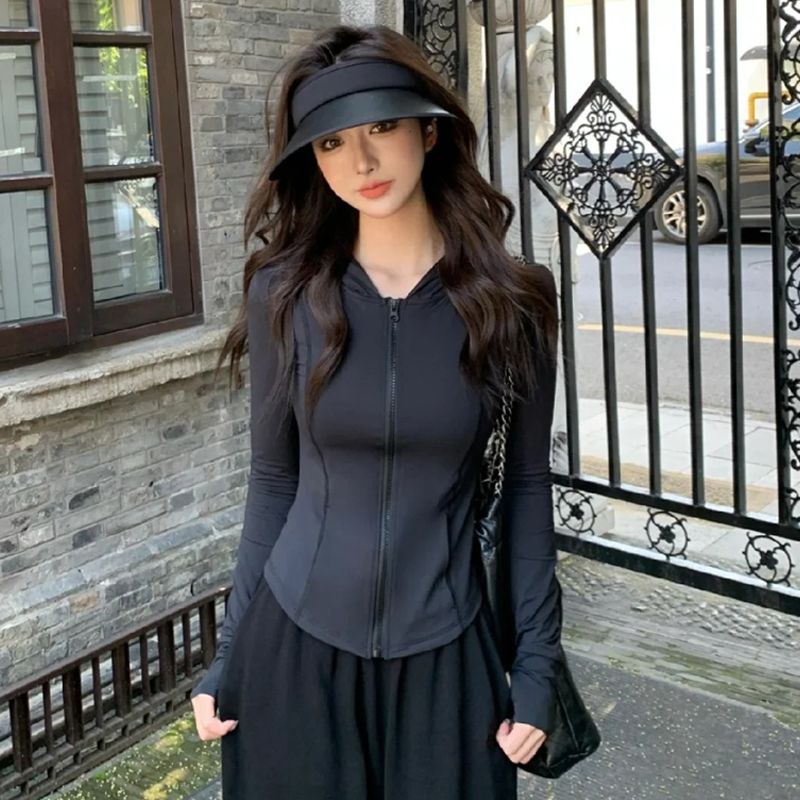 冰丝防晒衣夏季防紫外线upf50+修身收腰显瘦薄荷曼绿户外冰感透气