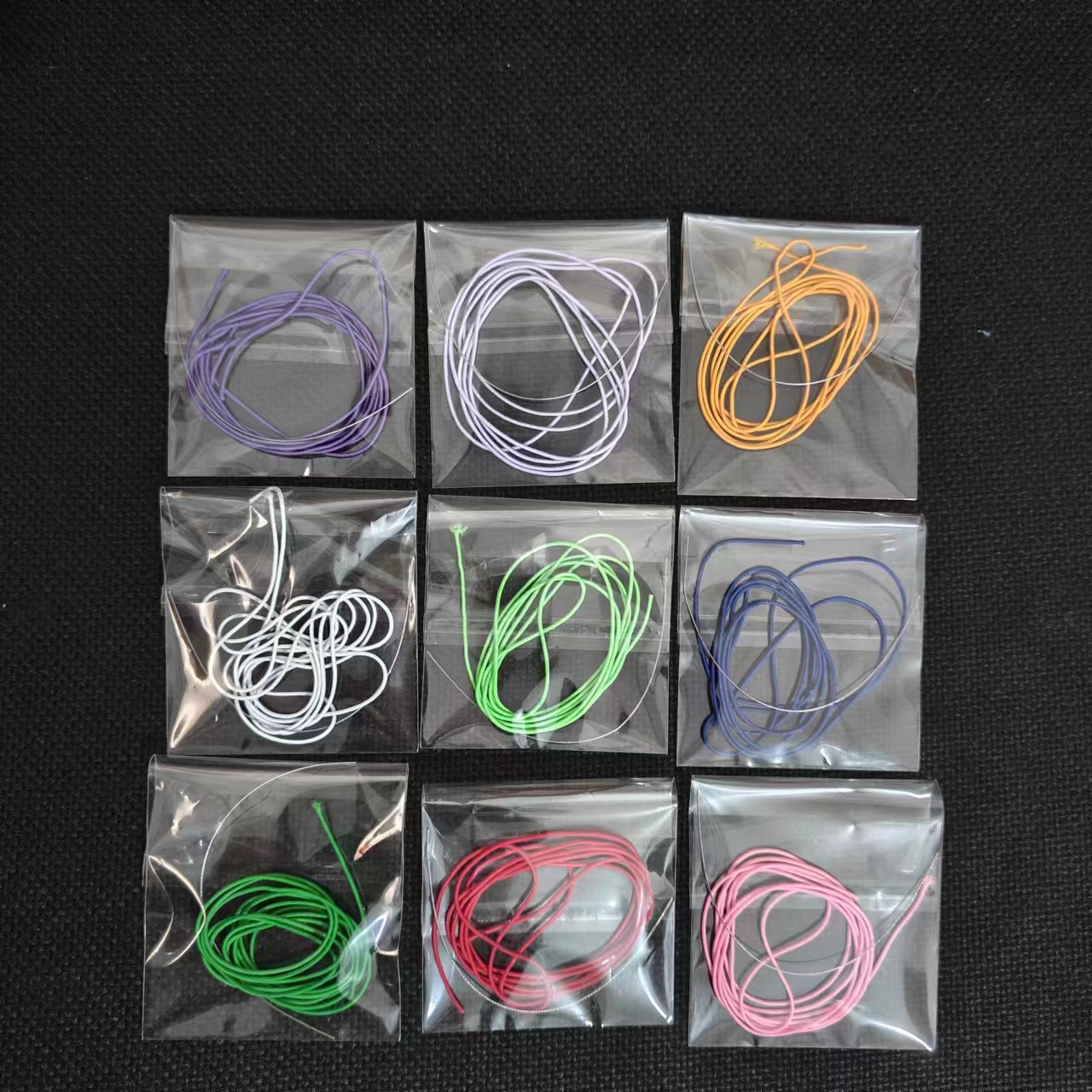 批发包芯耐磨弹力线1米套餐针线包套餐黑色文玩佛珠金刚菩提皮筋