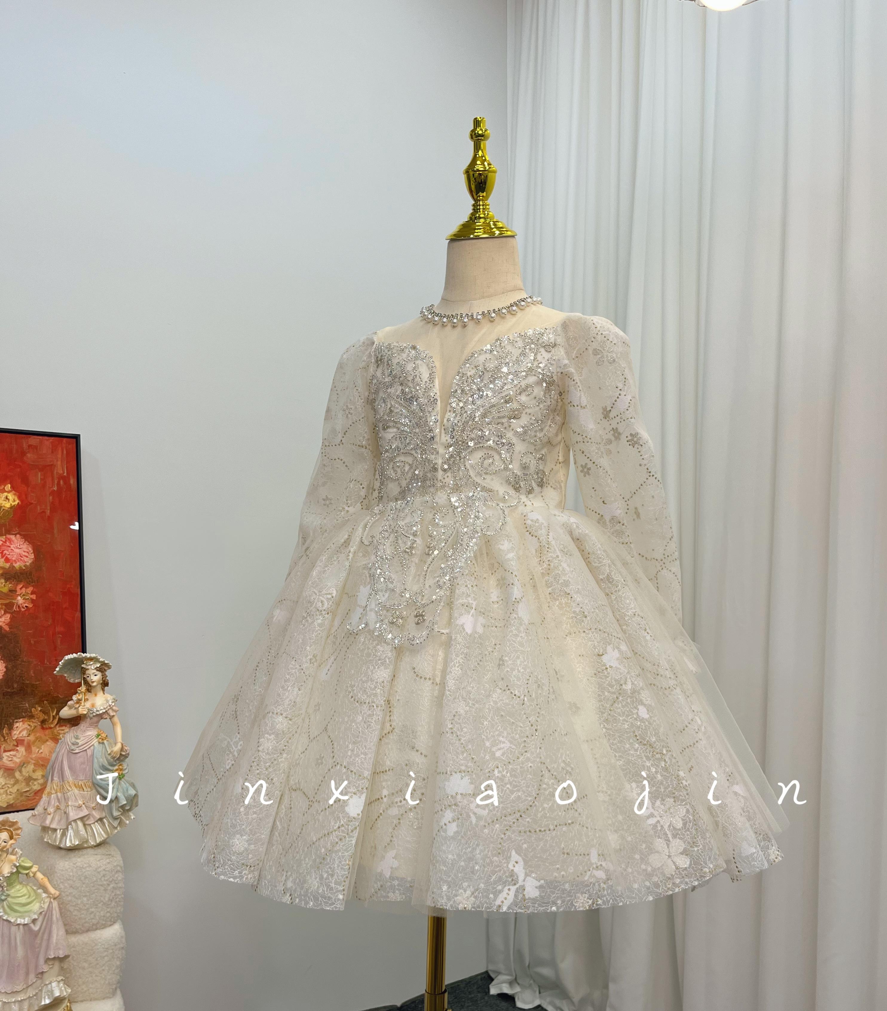 【丁香】儿童秋季生日走秀主持花童礼服