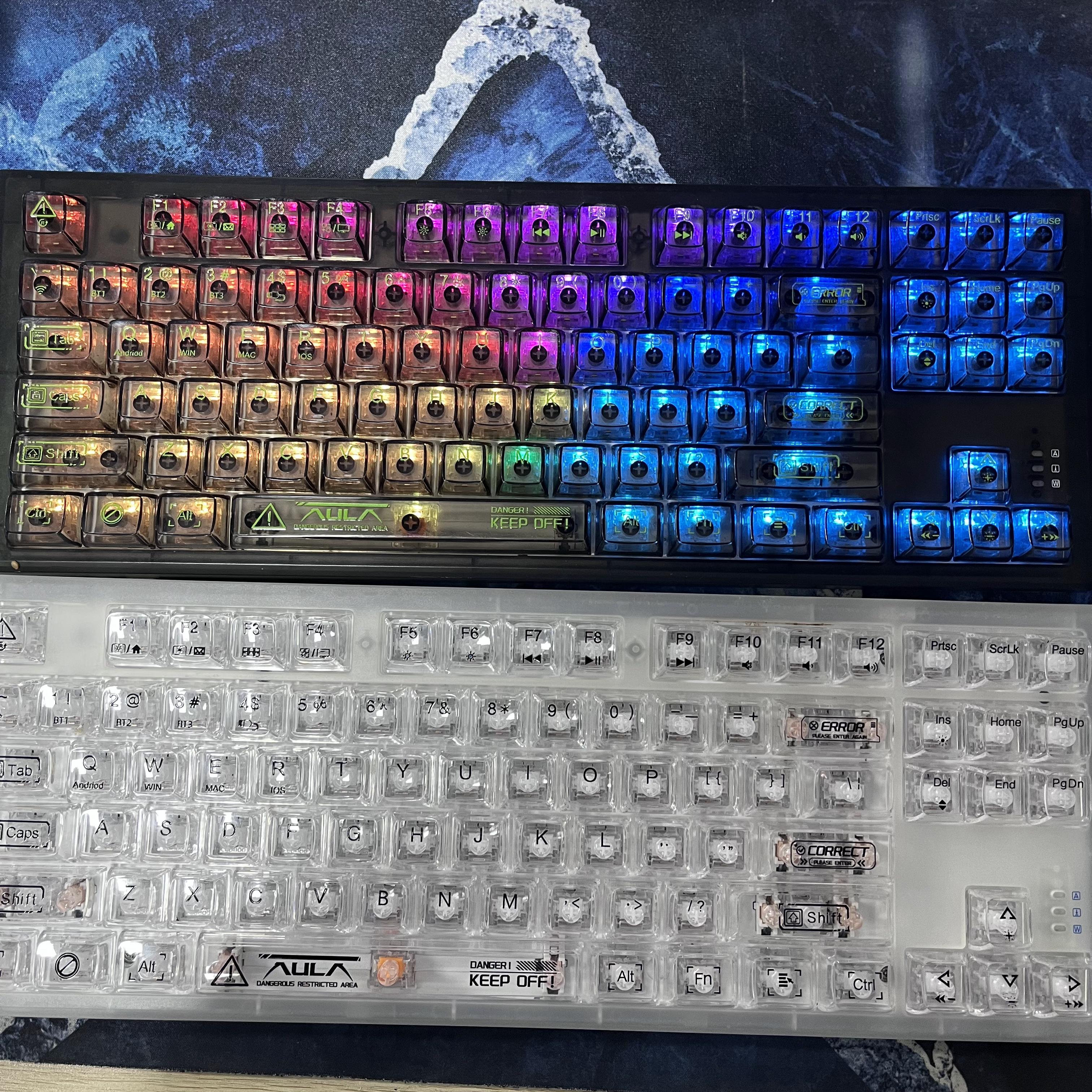99新 AULA/狼蛛 F3032机械游戏键盘 三模【不带接收器】【库存样品】