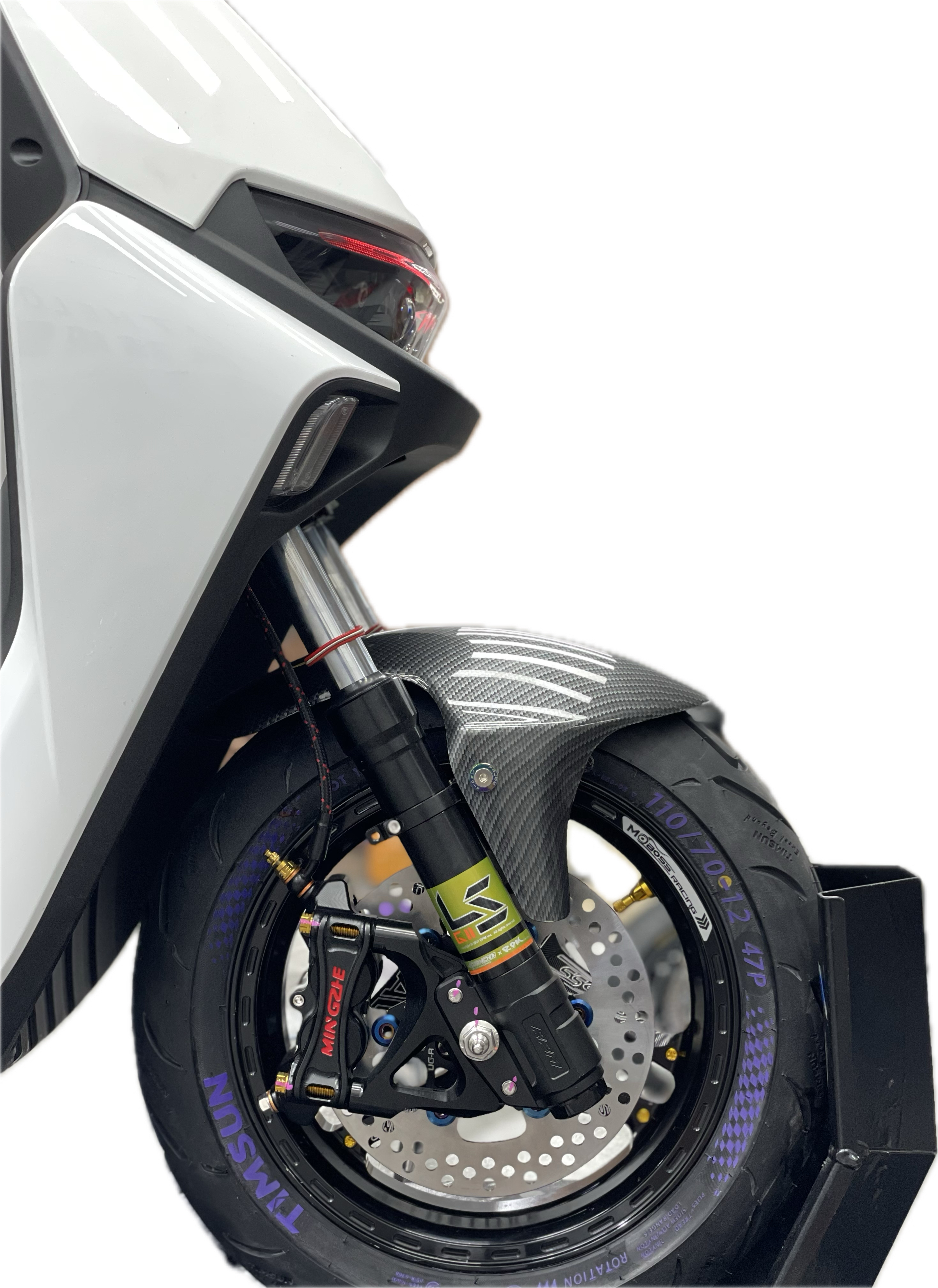 台湾正品ls基础款正置减震改装升级前轮12寸轮毂直上小牛九号